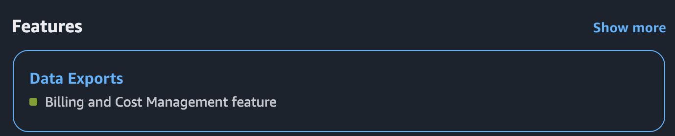 Data Exports feature