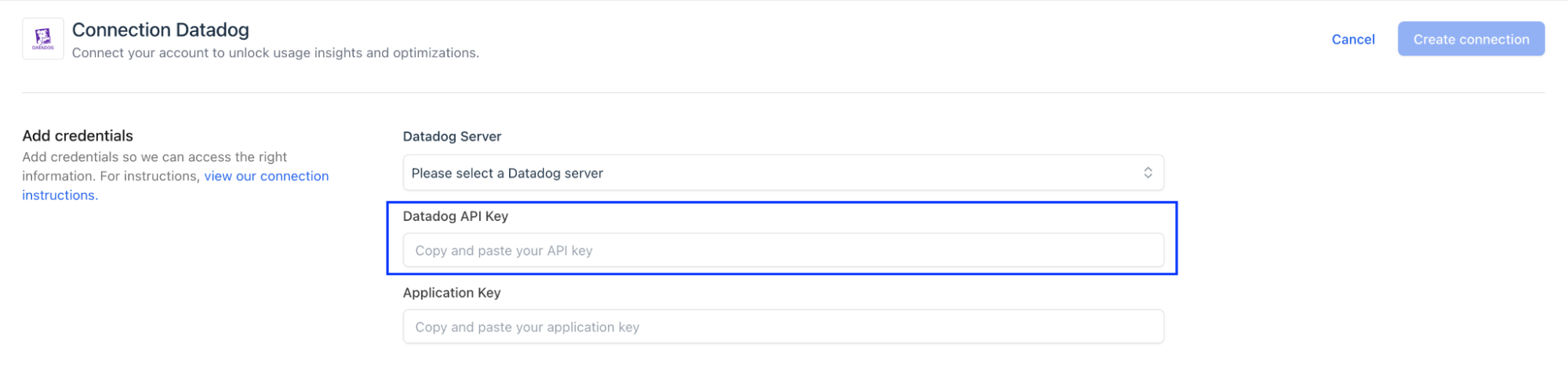Topogy API Key field