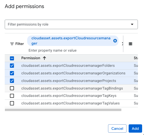 Add permissions