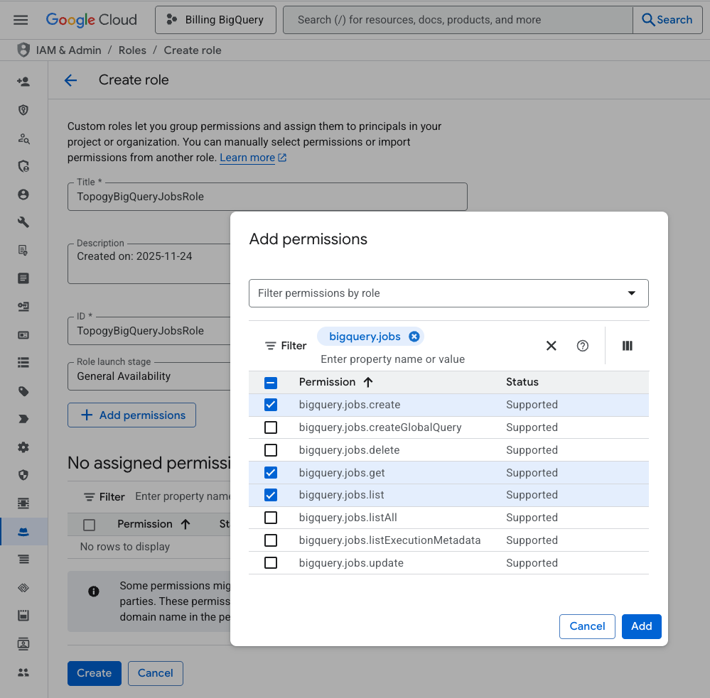 Add permissions