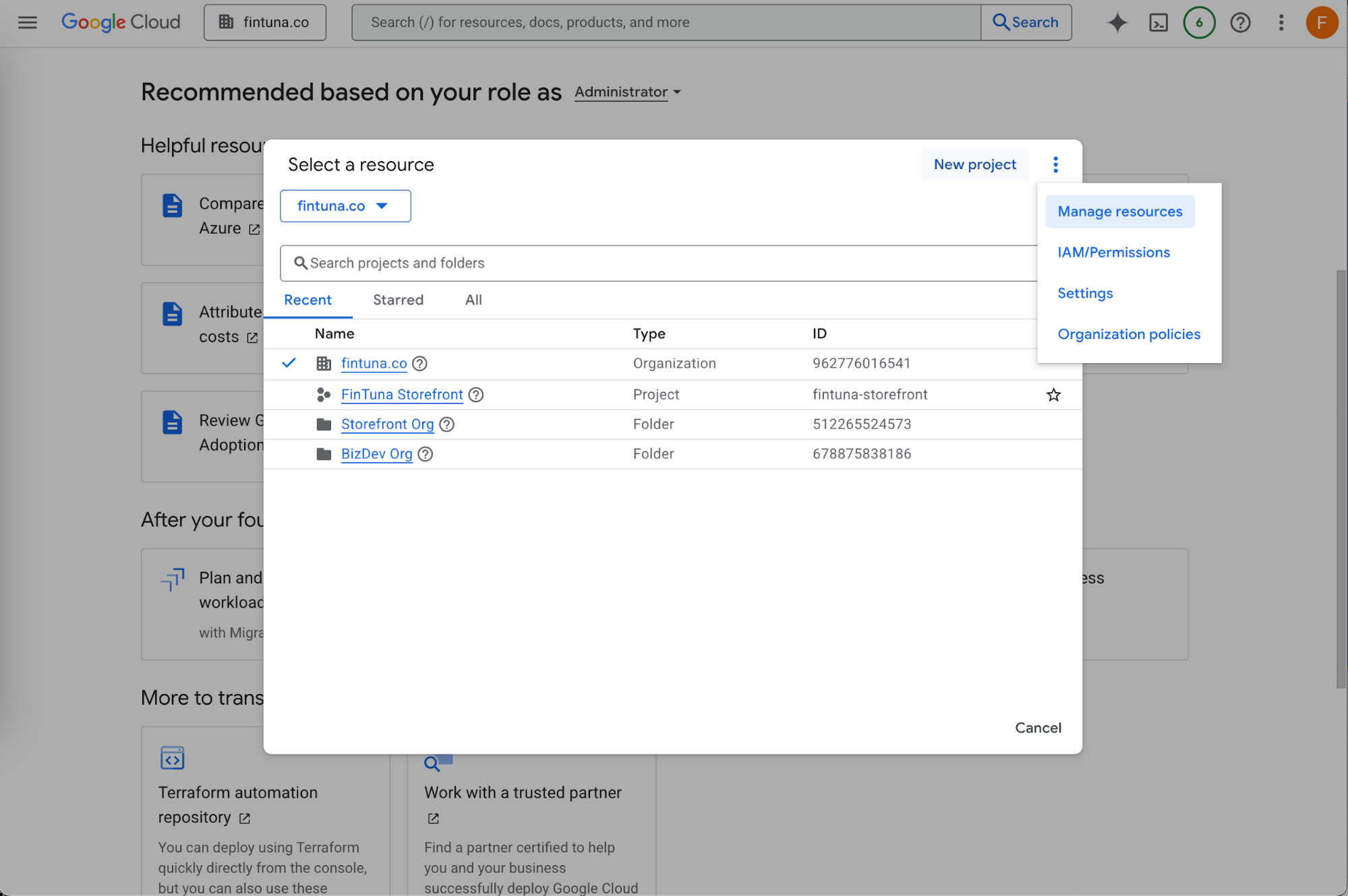 Open resource navigator and click New Project